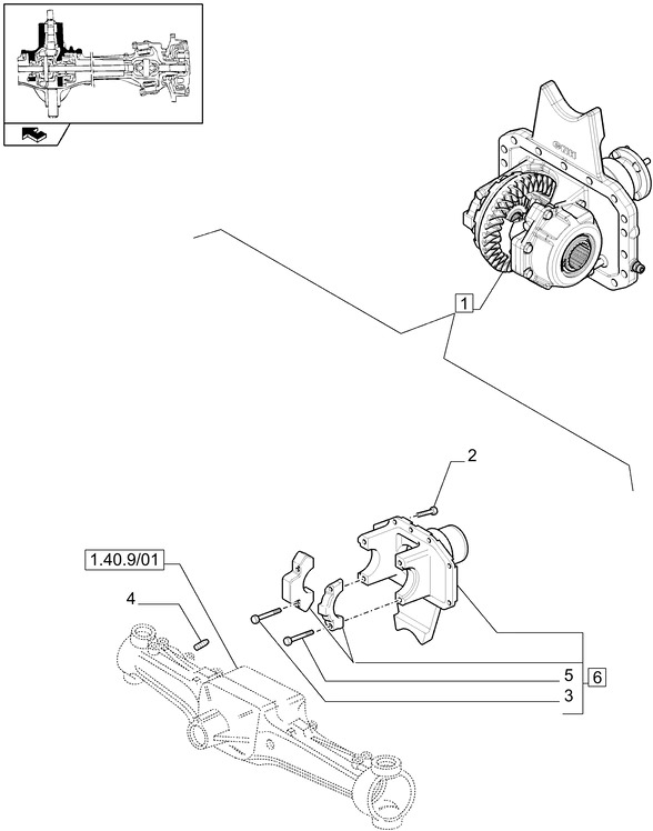 New Holland T6090 T6070 Reman-axle differential 87657522R - Ingranazhi i diferencialit për Traktor: foto 1 New Holland T6090 T6070 Reman-axle differential 87657522R - Ingranazhi i diferencialit për Traktor: foto 1