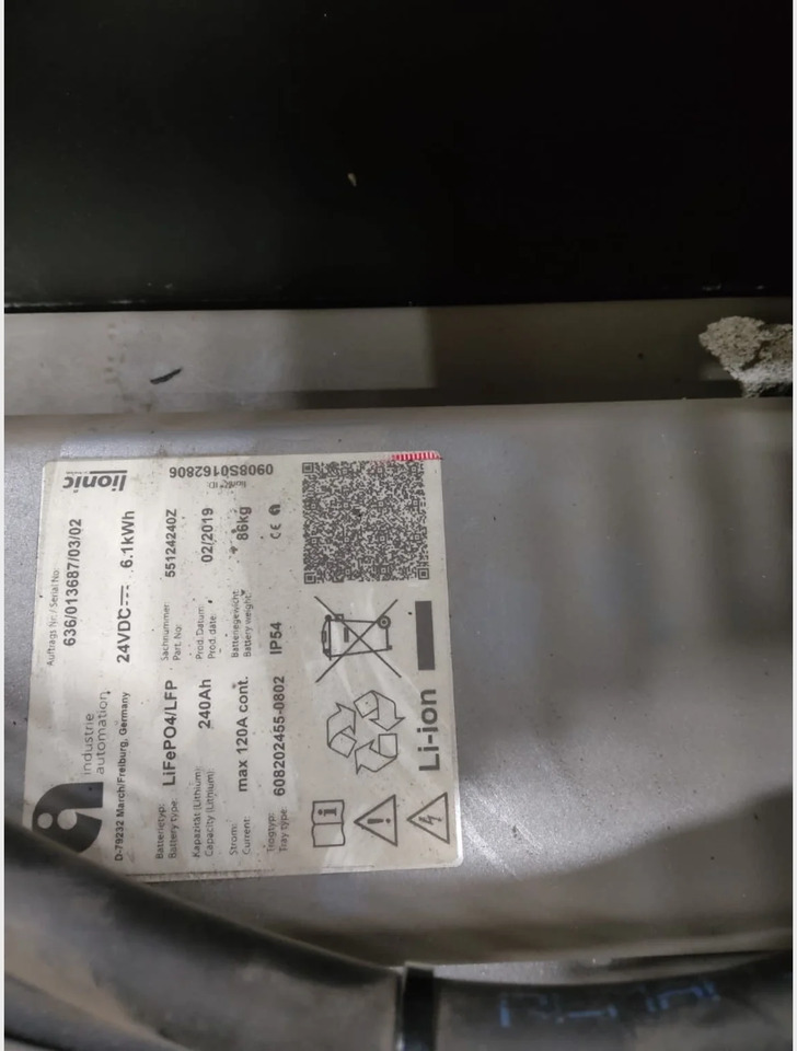 Battery 24V 240Ah - Bateria për Pajisje për trajtimin e materialeve: foto 2 Battery 24V 240Ah - Bateria për Pajisje për trajtimin e materialeve: foto 2