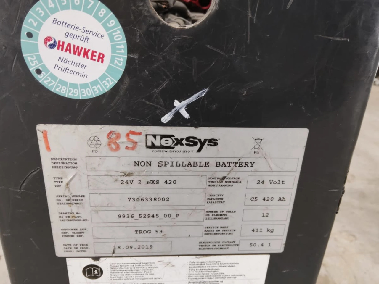 Battery 24V 24V 420Ah - Bateria për Pajisje për trajtimin e materialeve: foto 2 Battery 24V 24V 420Ah - Bateria për Pajisje për trajtimin e materialeve: foto 2