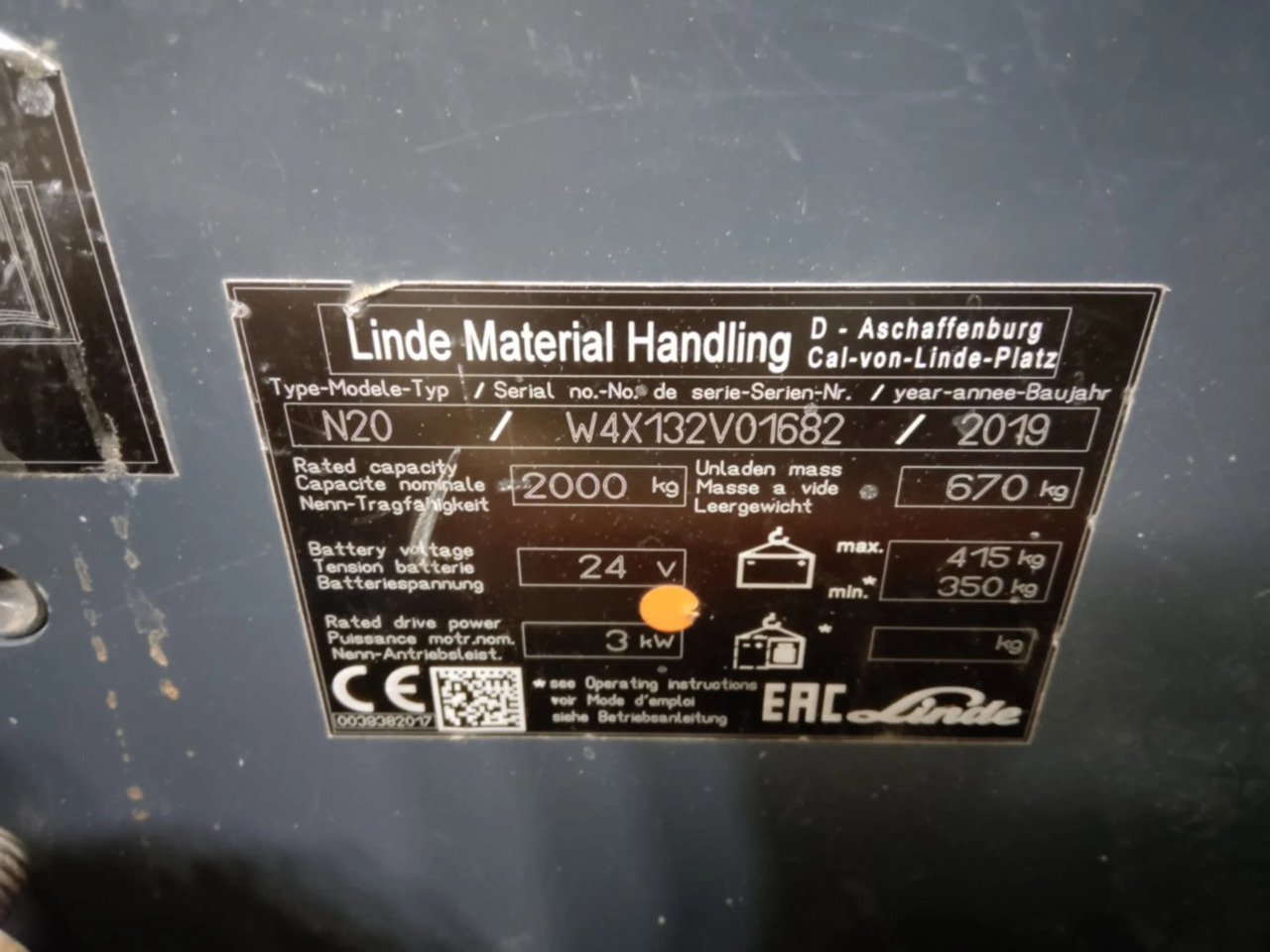 Linde N20/540mm/2400mm - Pirun seleksionues: foto 5 Linde N20/540mm/2400mm - Pirun seleksionues: foto 5