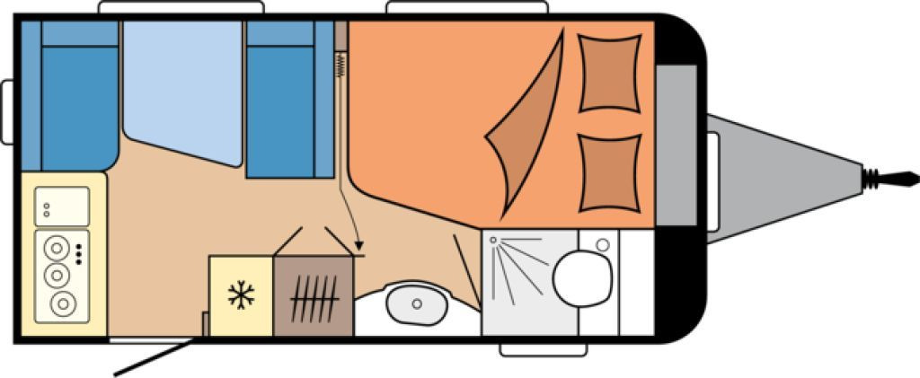 Hobby De Luxe 400 SFe 1500kg., Fahrradträger - Rulot: foto 2 Hobby De Luxe 400 SFe 1500kg., Fahrradträger - Rulot: foto 2