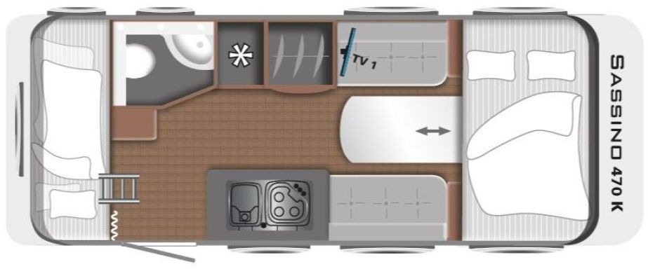 LMC Sassino 470 K 1500kg, Vorzelt, Mover, City - Rulot: foto 2 LMC Sassino 470 K 1500kg, Vorzelt, Mover, City - Rulot: foto 2