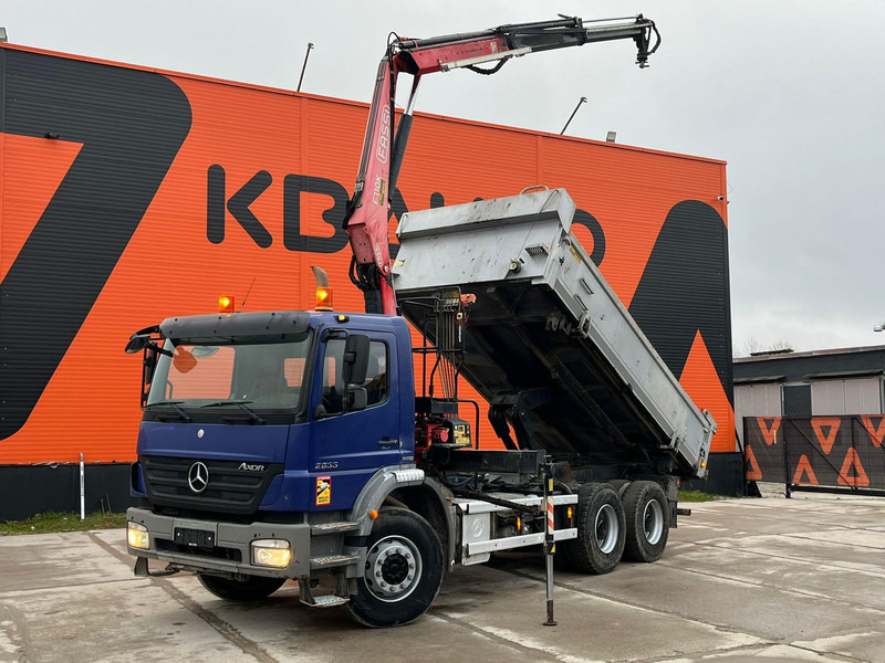 Mercedes-Benz Axor 2633 6x4 FASSI F110AK22 / BOX L=5040 mm - Kamion vetëshkarkues, Kamion me vinç: foto 1 Mercedes-Benz Axor 2633 6x4 FASSI F110AK22 / BOX L=5040 mm - Kamion vetëshkarkues, Kamion me vinç: foto 1