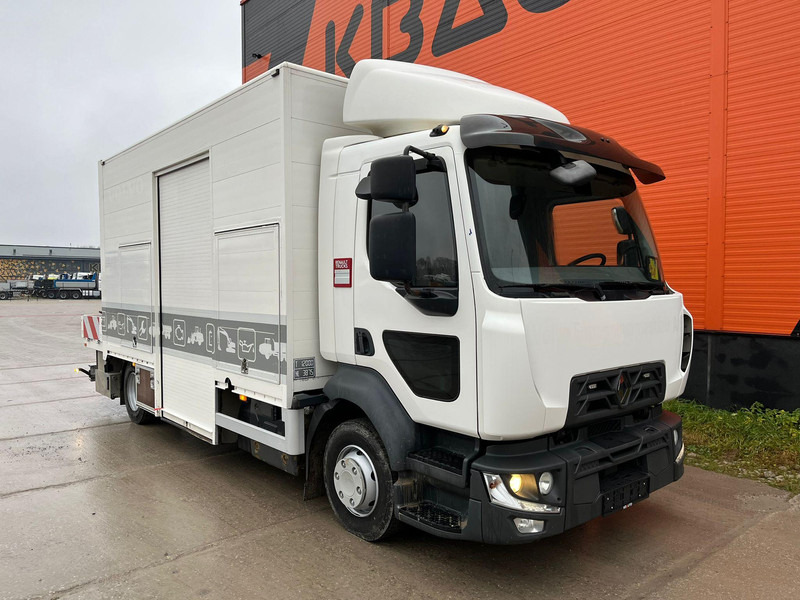 Renault D12 4x2 WORKSHOP ON WHEELS / FASSI M30A.13 / BOX L=4459 mm - Kamion me karroceri të hapur, Kamion me vinç: foto 3 Renault D12 4x2 WORKSHOP ON WHEELS / FASSI M30A.13 / BOX L=4459 mm - Kamion me karroceri të hapur, Kamion me vinç: foto 3