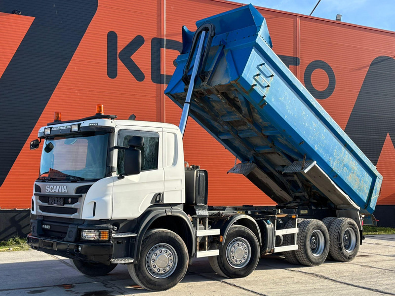 Scania P 440 8x4 RETARDER / FULL STEEL / BOX L=5850 mm - Kamion vetëshkarkues: foto 2 Scania P 440 8x4 RETARDER / FULL STEEL / BOX L=5850 mm - Kamion vetëshkarkues: foto 2