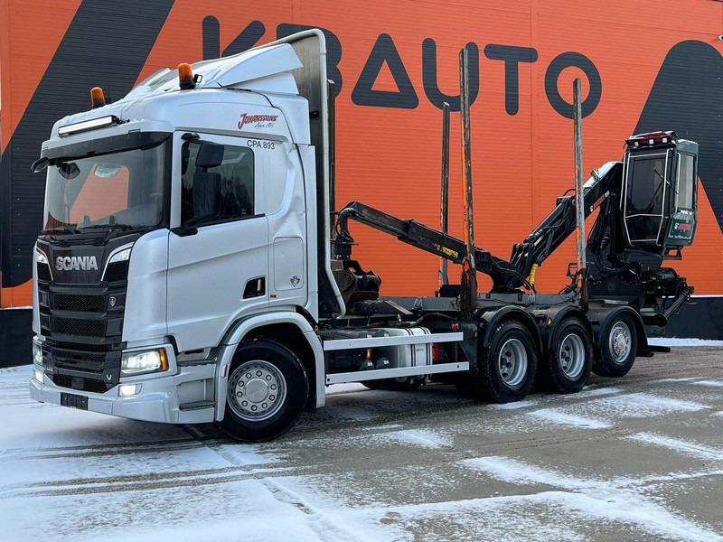 Scania R 520 8x4*4 RETARDER - Kamion për transport druri, Kamion me vinç: foto 2 Scania R 520 8x4*4 RETARDER - Kamion për transport druri, Kamion me vinç: foto 2