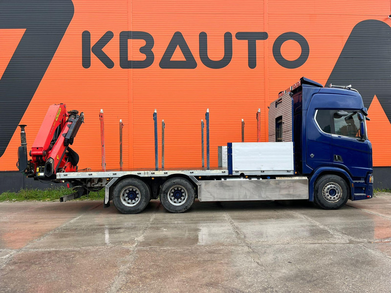 Scania R 650 6x4 PK 24001 / PLATFORM L=6800 mm - Kamion me karroceri të hapur, Kamion me vinç: foto 5 Scania R 650 6x4 PK 24001 / PLATFORM L=6800 mm - Kamion me karroceri të hapur, Kamion me vinç: foto 5