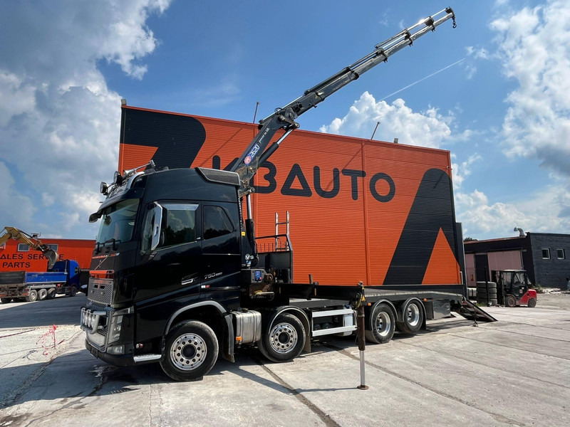 Volvo FH 16 750 8x4 HMF2620K-5 / WINCH / PLATFORM L=7100 mm - Autotransportues: foto 1 Volvo FH 16 750 8x4 HMF2620K-5 / WINCH / PLATFORM L=7100 mm - Autotransportues: foto 1