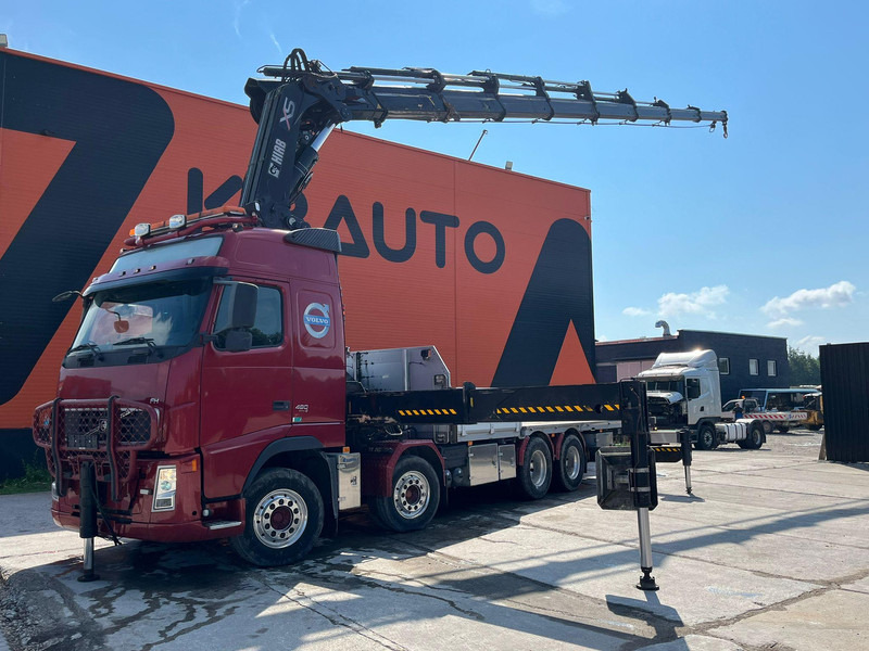 Volvo FH 480 8x4 HIAB 1055E-8 / WINCH / PLATFORM L=6928 mm - Kamion me karroceri të hapur, Kamion me vinç: foto 1 Volvo FH 480 8x4 HIAB 1055E-8 / WINCH / PLATFORM L=6928 mm - Kamion me karroceri të hapur, Kamion me vinç: foto 1