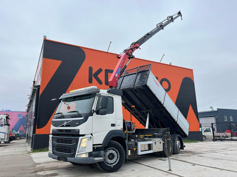 Volvo FM 410 6x2*4 HMF 1120-K4 / TIPPER BOX L=5573 mm - Kamion vetëshkarkues, Kamion me vinç: foto 1 Volvo FM 410 6x2*4 HMF 1120-K4 / TIPPER BOX L=5573 mm - Kamion vetëshkarkues, Kamion me vinç: foto 1