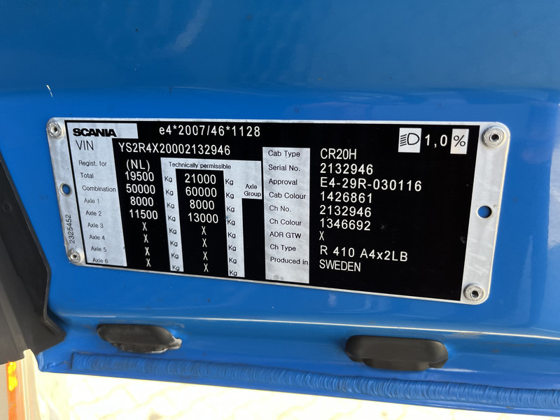 Gjysmë-kamion Scania R 410 Highline / Retarder / New Tacho / 2 Tanks / Stand Airco / APK 04-26: foto 14