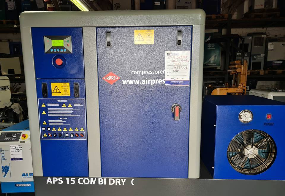 Kompresor śrubowy AIRPRESS APS 15 COMBI DRY X, 11 kw, 2021r - Kompresor ajri: foto 2 Kompresor śrubowy AIRPRESS APS 15 COMBI DRY X, 11 kw, 2021r - Kompresor ajri: foto 2