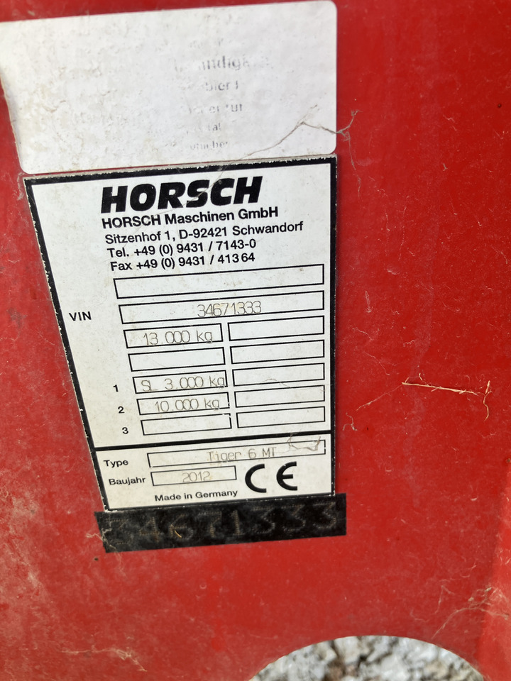 HORSCH Tiger 6 MT - Kultivator: foto 2 HORSCH Tiger 6 MT - Kultivator: foto 2