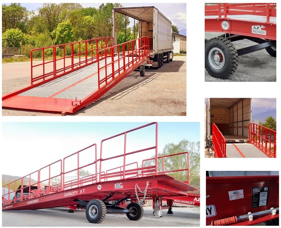 Rampa e ngarkimit i ri AZ RAMP-EASY XL-10-RL . Mobil Loading Ramp  WIDE With Level Off, 10 t Capacity: foto 9