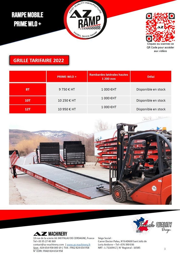 Rampa e ngarkimit i ri AZ RAMP-PRIME PRIME WLO + 8 . Industrial Mobil Loading Ramp: foto 7 Rampa e ngarkimit i ri AZ RAMP-PRIME PRIME WLO + 8 . Industrial Mobil Loading Ramp: foto 7