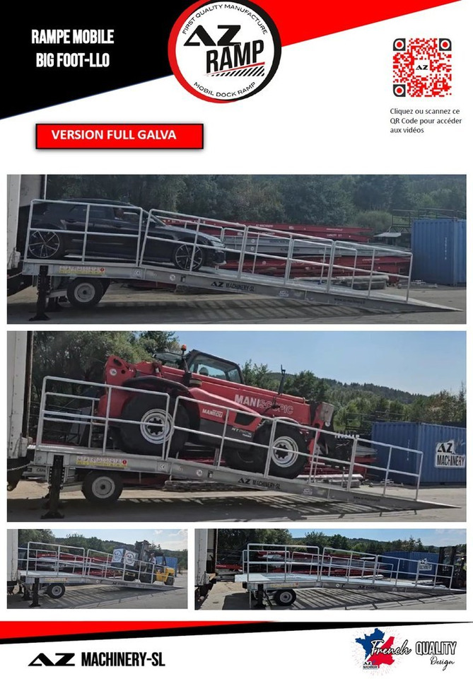 Large Mobile dock ramp, uncouplable AZ RAMP - KING VERSION, BIG FOOT L20 T-INOX - Rampa e ngarkimit: foto 3 Large Mobile dock ramp, uncouplable AZ RAMP - KING VERSION, BIG FOOT L20 T-INOX - Rampa e ngarkimit: foto 3