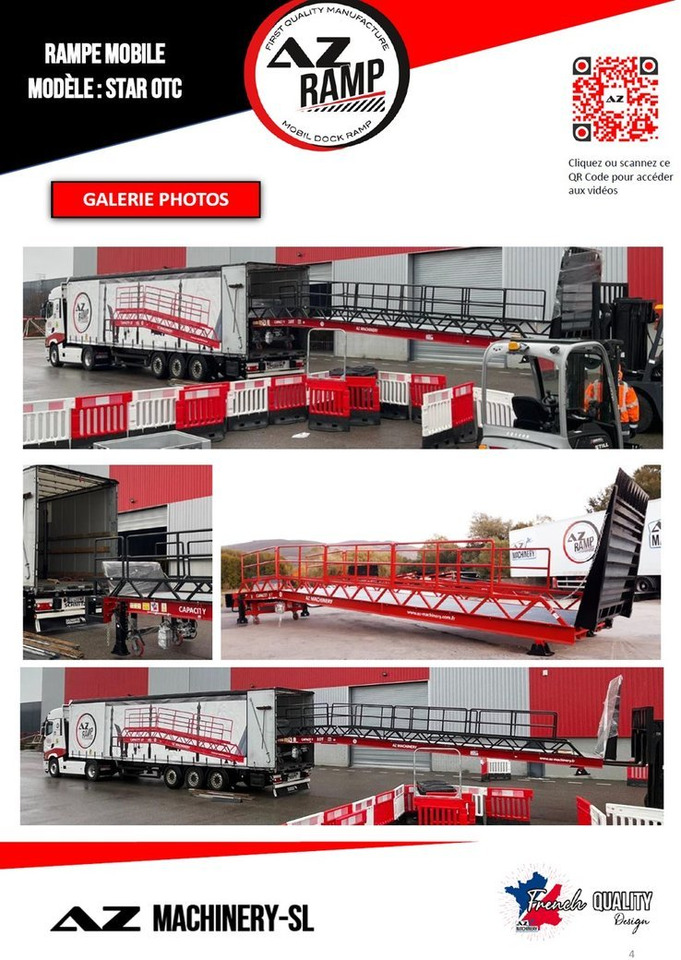Loading Ramp with with hydraulic folding bridge - AZ RAMP - STAR-OTC- 8T. 8 ton capacity - Rampa e ngarkimit: foto 5 Loading Ramp with with hydraulic folding bridge - AZ RAMP - STAR-OTC- 8T. 8 ton capacity - Rampa e ngarkimit: foto 5
