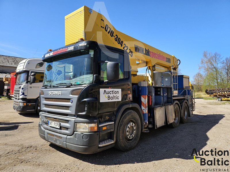 Scania P 310 - Platformë ajrore e montuar në kamion: foto 1 Scania P 310 - Platformë ajrore e montuar në kamion: foto 1