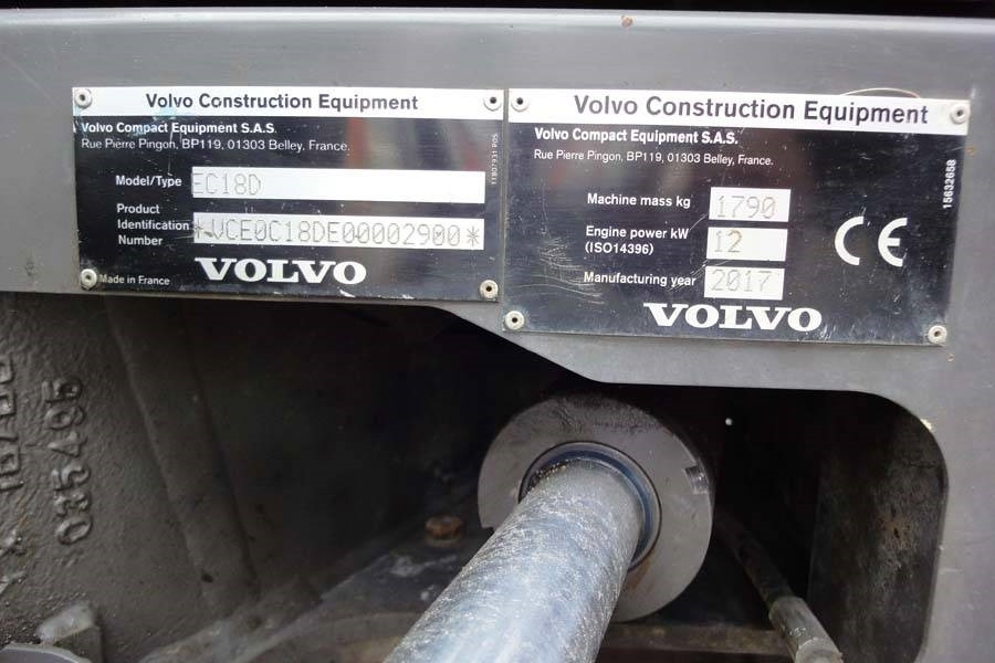 Volvo EC18D Löffelpaket - Miniekskavator: foto 5 Volvo EC18D Löffelpaket - Miniekskavator: foto 5