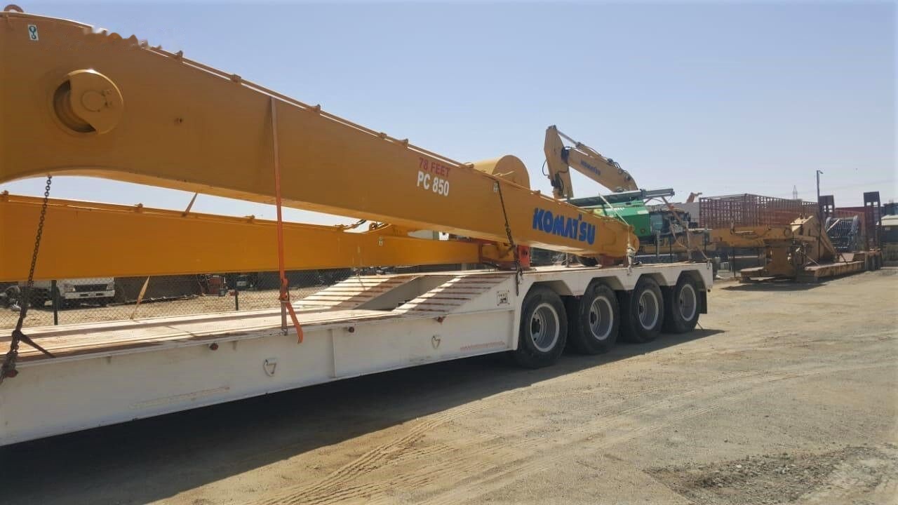 Gjysmë rimorkio me plan ngarkimi të ulët i ri AME 120 Ton 4 Axle Front Loading Lowbed Semi-Trailer: foto 14