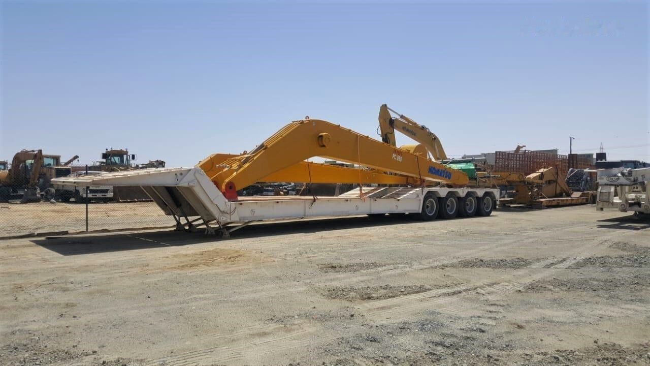 Gjysmë rimorkio me plan ngarkimi të ulët i ri AME 120 Ton 4 Axle Front Loading Lowbed Semi-Trailer: foto 11