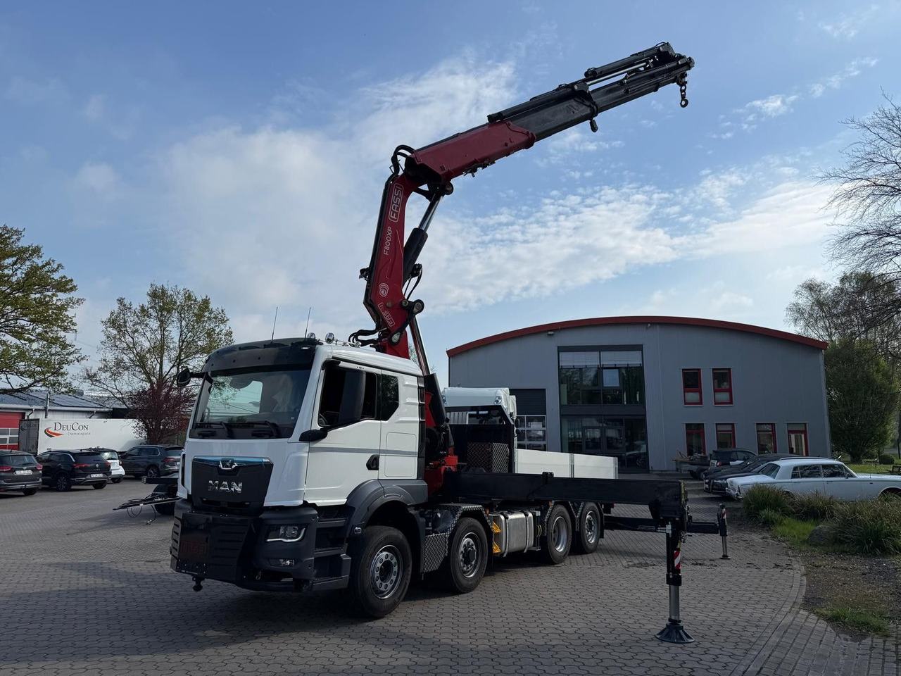MAN 35.520 8x4 Hydrodrive mit Kran Fassi F800 RA2.28 - Gjysmë-kamion: foto 2 MAN 35.520 8x4 Hydrodrive mit Kran Fassi F800 RA2.28 - Gjysmë-kamion: foto 2