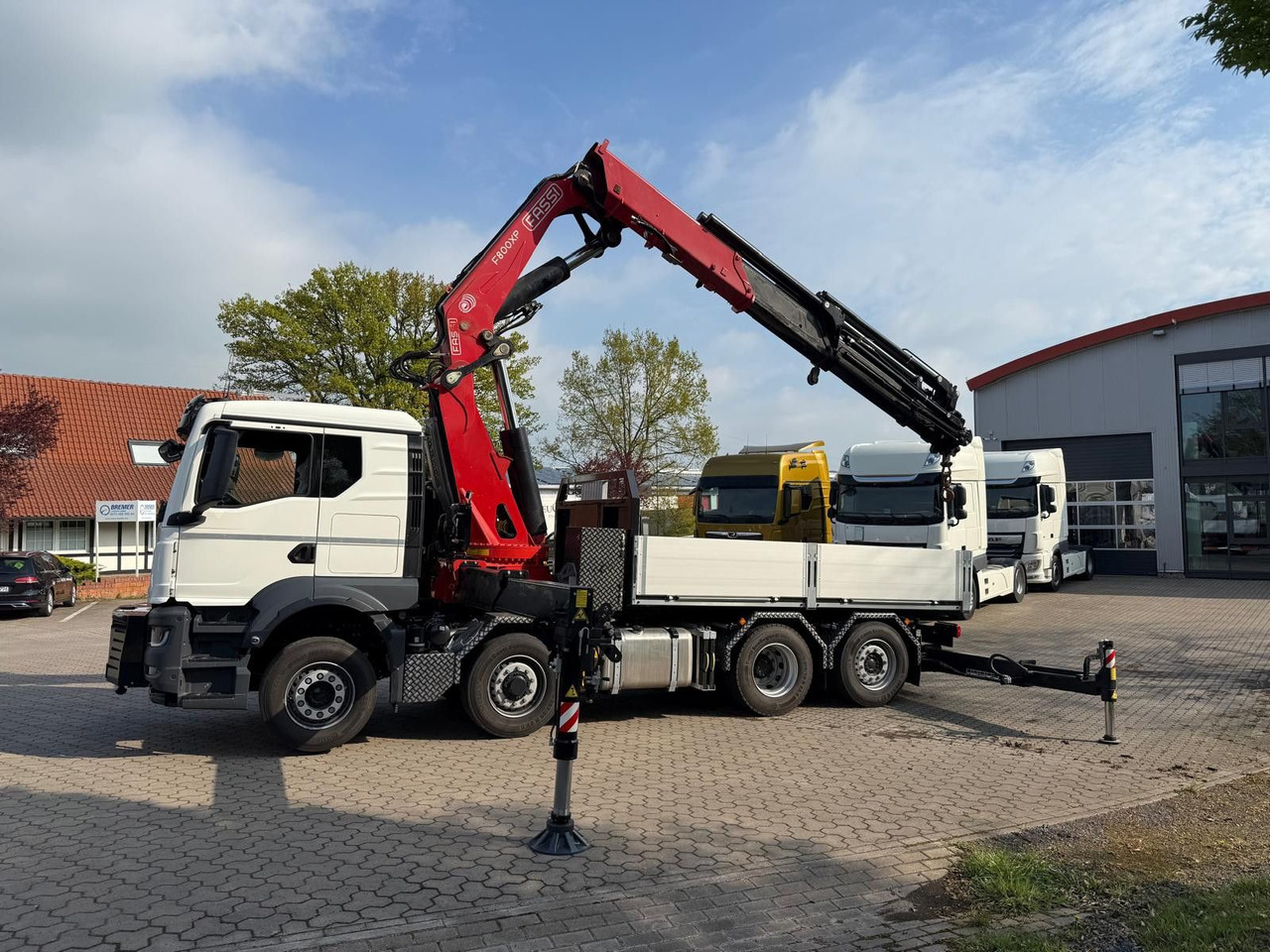 MAN 35.520 8x4 Kran Fassi F800, OHNE ABSTÜTZÜBERWACH - Kamion me vinç: foto 1 MAN 35.520 8x4 Kran Fassi F800, OHNE ABSTÜTZÜBERWACH - Kamion me vinç: foto 1