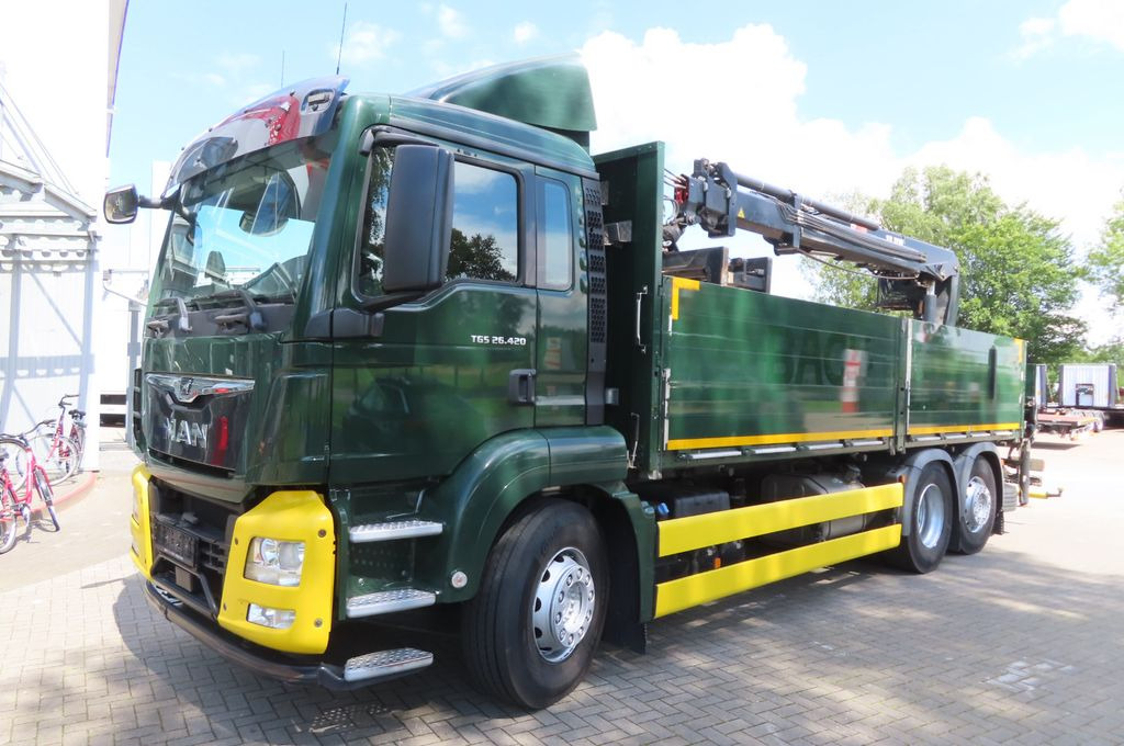 MAN TGX 26.500 6x2 - Baustoff - HIAB Kran - Kamion me karroceri të hapur, Kamion me vinç: foto 1 MAN TGX 26.500 6x2 - Baustoff - HIAB Kran - Kamion me karroceri të hapur, Kamion me vinç: foto 1