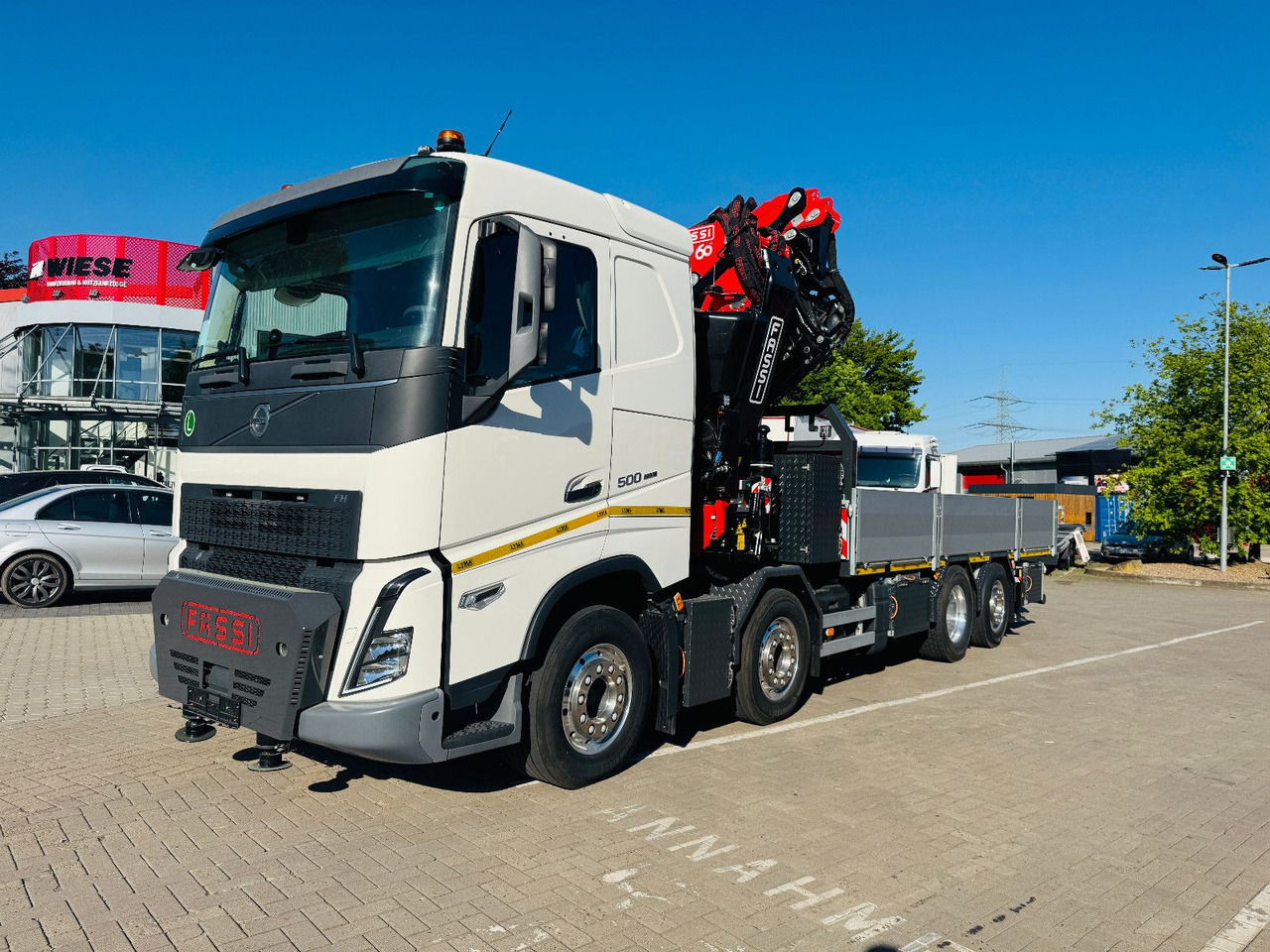 Volvo FH 500 8x2 mit F710RA.2.27 L426 und V20 Winde - Kamion me karroceri të hapur, Kamion me vinç: foto 1 Volvo FH 500 8x2 mit F710RA.2.27 L426 und V20 Winde - Kamion me karroceri të hapur, Kamion me vinç: foto 1