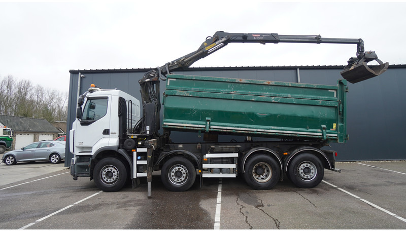 Renault PREMIUM 380 DXI 8X2/6 2 SIDE TIPPER WITH PLFINGER Q 170 Z CRANE.278.200KM - Kamion me vinç: foto 2 Renault PREMIUM 380 DXI 8X2/6 2 SIDE TIPPER WITH PLFINGER Q 170 Z CRANE.278.200KM - Kamion me vinç: foto 2