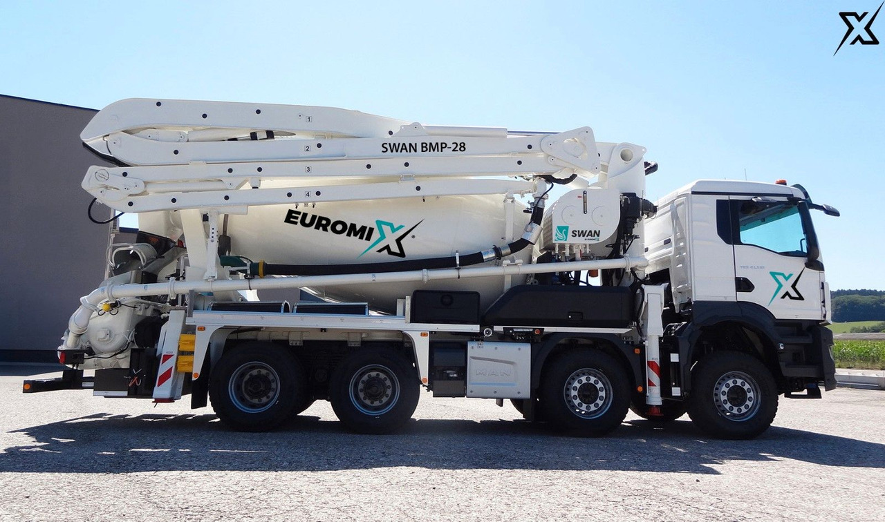 MAN TGS 35.470 BB Fahrmischer Betonpumpe 28m SWAN MAN TGS 35.470 BB Fahrmischer Betonpumpe 28m SWAN - Pompë betoni: foto 1 MAN TGS 35.470 BB Fahrmischer Betonpumpe 28m SWAN MAN TGS 35.470 BB Fahrmischer Betonpumpe 28m SWAN - Pompë betoni: foto 1