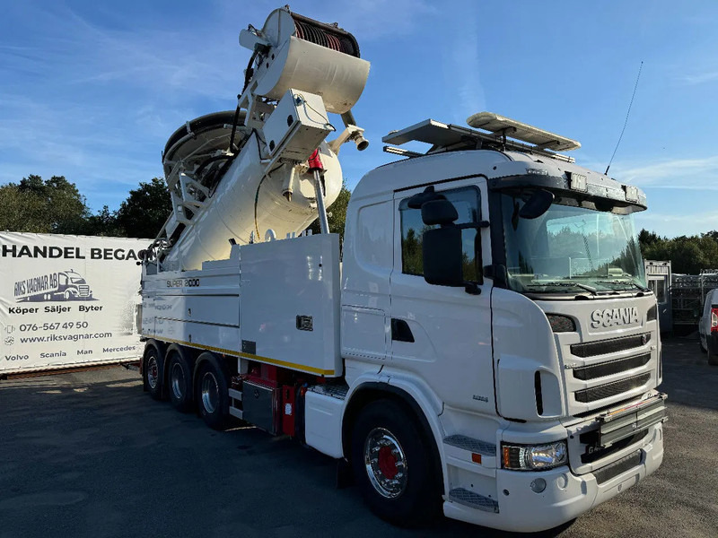 Kamion me vakuum Scania R480 8x4, Wiedemann Super 2000 (10+6m3) + Recycler, Euro 6, 2013: foto 1