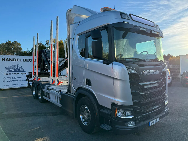 Scania R730 V8 6X4, Retarder, Timber-truck + Kesla, 2020 - Kamion për transport druri, Kamion me vinç: foto 2 Scania R730 V8 6X4, Retarder, Timber-truck + Kesla, 2020 - Kamion për transport druri, Kamion me vinç: foto 2