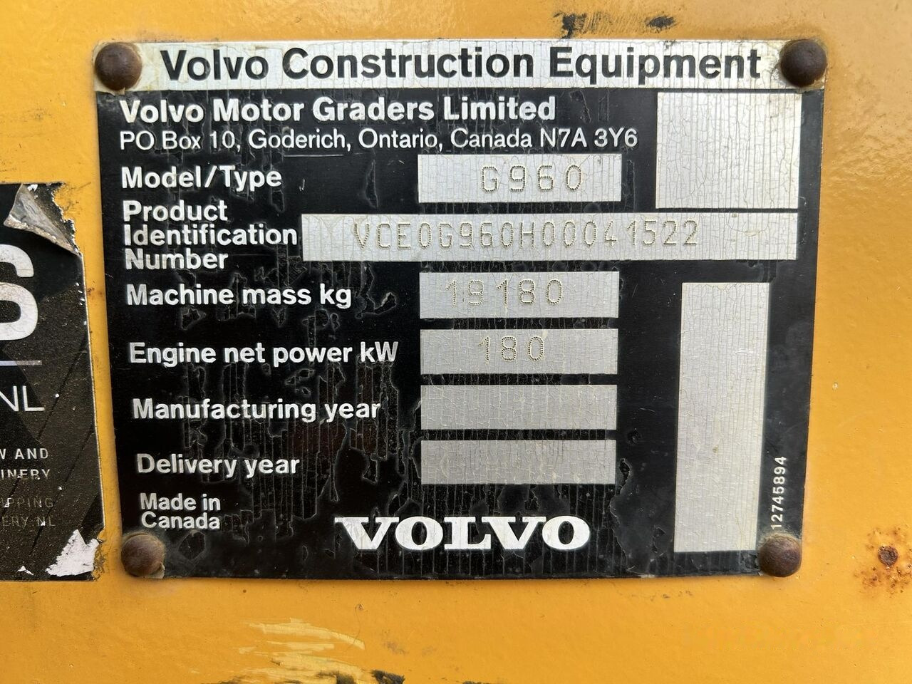 Makinë niveluese Volvo G960: foto 6