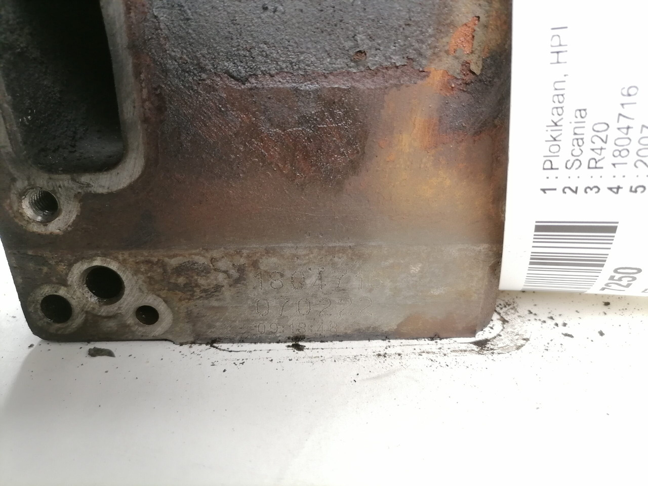Scania Cylinder head, HPI 1804716 - Koka e cilindrit për Kamioni: foto 5 Scania Cylinder head, HPI 1804716 - Koka e cilindrit për Kamioni: foto 5