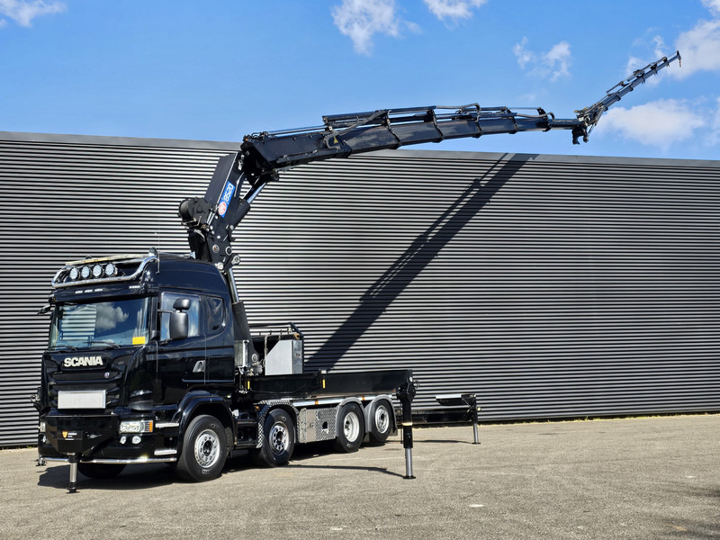Scania R490 8x2 / HMF 85 T/M CRANE + WINCH + JIB - Gjysmë-kamion: foto 1 Scania R490 8x2 / HMF 85 T/M CRANE + WINCH + JIB - Gjysmë-kamion: foto 1