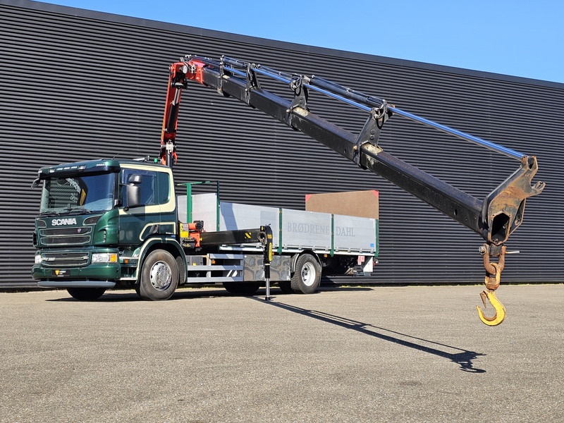 Scania P320 4x2 / PALFINGER PK14002 / CRANE/KRAN - Kamion me karroceri të hapur, Kamion me vinç: foto 2 Scania P320 4x2 / PALFINGER PK14002 / CRANE/KRAN - Kamion me karroceri të hapur, Kamion me vinç: foto 2
