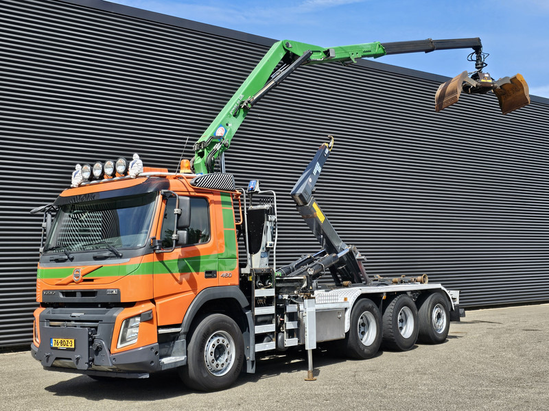 Volvo FMX 460 / 8x4-4 / HMF CRANE + HOOKLIFT / CONTAINER - Kamion vetëngarkues, Kamion me vinç: foto 1 Volvo FMX 460 / 8x4-4 / HMF CRANE + HOOKLIFT / CONTAINER - Kamion vetëngarkues, Kamion me vinç: foto 1