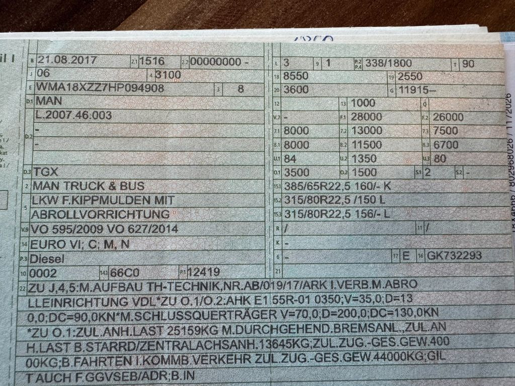 MAN 26.460 6X2 Retarder Klima Navigation guter Zust. MAN 26.460 6X2 Retarder Klima Navigation guter Zust. - Kamion vetëngarkues: foto 2 MAN 26.460 6X2 Retarder Klima Navigation guter Zust. MAN 26.460 6X2 Retarder Klima Navigation guter Zust. - Kamion vetëngarkues: foto 2