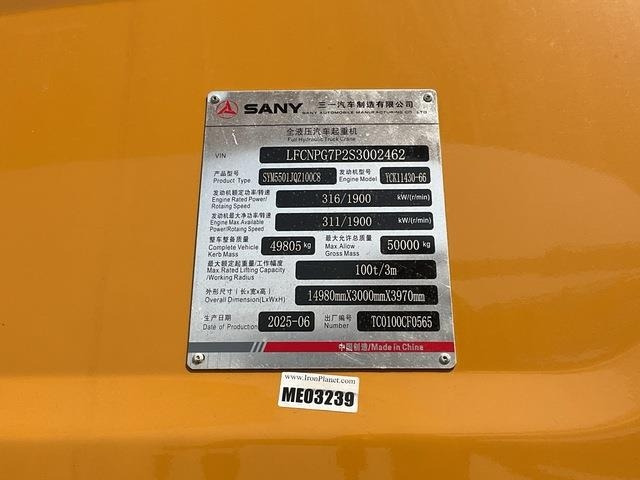 Sany STC1000C5-8 - Vinç me zinxhir: foto 5 Sany STC1000C5-8 - Vinç me zinxhir: foto 5