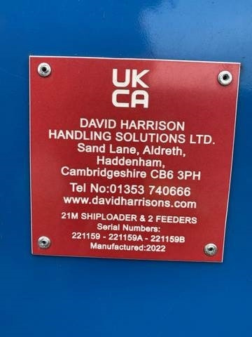 David Harrison Handling Solutions Ltd 21M Shiploader - Pajisje portuale: foto 4 David Harrison Handling Solutions Ltd 21M Shiploader - Pajisje portuale: foto 4