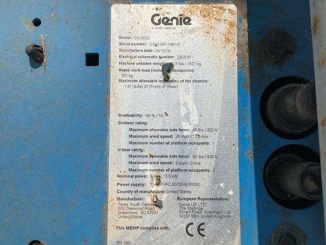 Genie GS2032 - Ngritës gërshërë: foto 5 Genie GS2032 - Ngritës gërshërë: foto 5