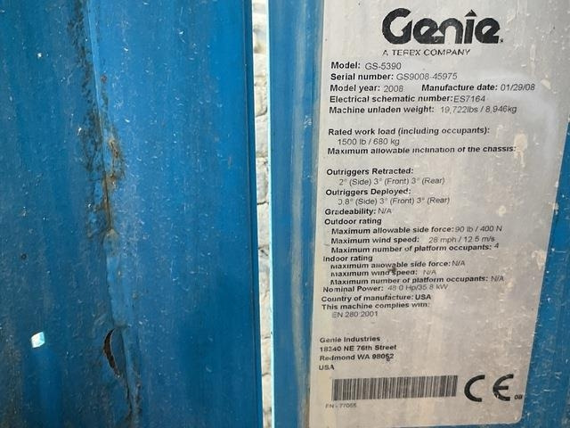 Genie GS5390 - Ngritës gërshërë: foto 5 Genie GS5390 - Ngritës gërshërë: foto 5