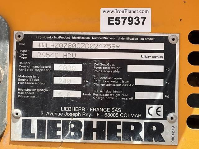 Liebherr R954C HDV - Ekskavator demolimi: foto 5 Liebherr R954C HDV - Ekskavator demolimi: foto 5