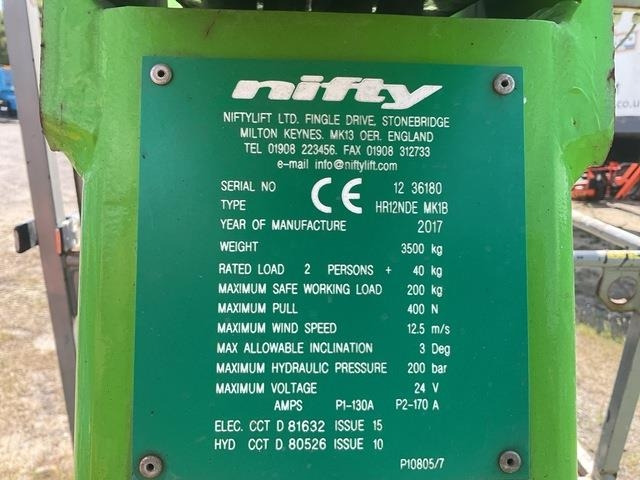 Niftylift HR12NDE - Krah me çernjerë: foto 5 Niftylift HR12NDE - Krah me çernjerë: foto 5