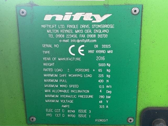 Niftylift HR17 - Krah me çernjerë: foto 5 Niftylift HR17 - Krah me çernjerë: foto 5