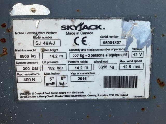 SkyJack SJ46AJ - Krah me çernjerë: foto 5 SkyJack SJ46AJ - Krah me çernjerë: foto 5