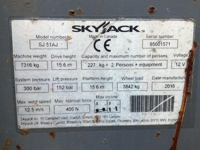 SkyJack SJ51AJ - Krah me çernjerë: foto 5 SkyJack SJ51AJ - Krah me çernjerë: foto 5
