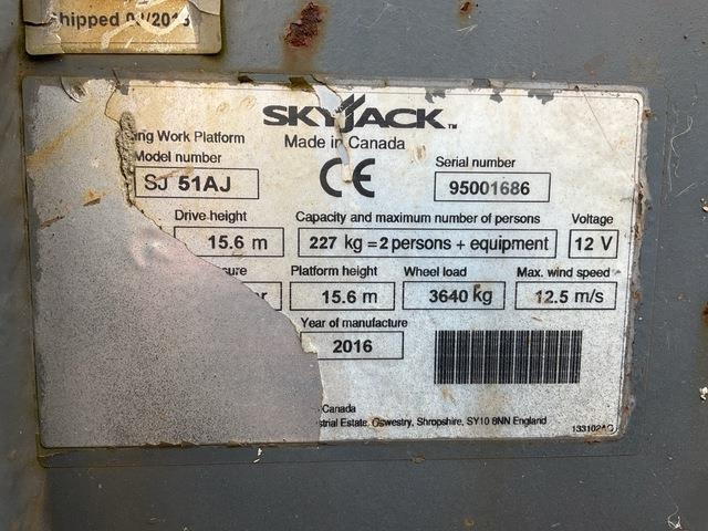 SkyJack SJ51AJ - Krah me çernjerë: foto 5 SkyJack SJ51AJ - Krah me çernjerë: foto 5
