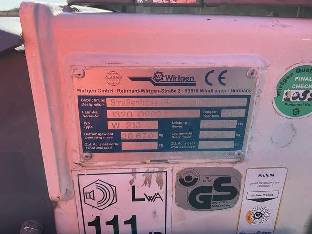 Wirtgen W210 - Frezë asfalti: foto 5 Wirtgen W210 - Frezë asfalti: foto 5